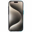 Etui do iPhone 14 Pro Max, Carbon Fiber MagSafe, czarne / niebieskie