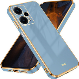 Etui do Xiaomi Poco F5, Glamour CamShield, niebieskie