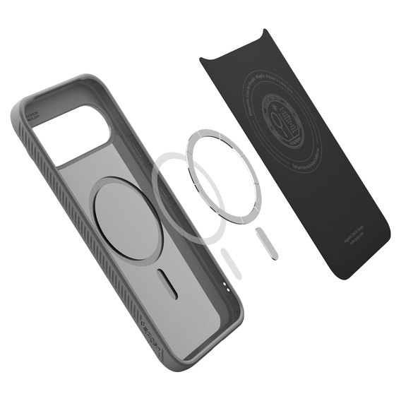 Etui Spigen do Google Pixel 10/10 Pro, Liquid Air Mag MagSafe, Marble Grey