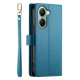 Etui z klapką do Xiaomi Poco X7 Pro 5G, Wallet Zipper Pocket, niebieskie