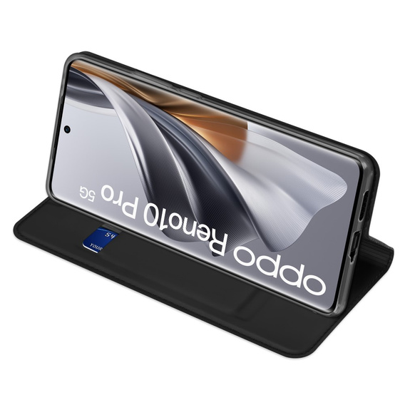 Etui Dux Ducis do Oppo Reno 10 / 10 Pro, Skinpro, czarne