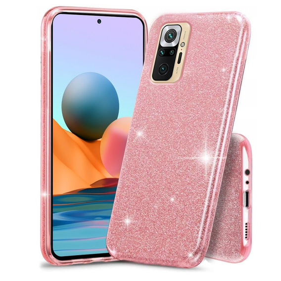 Etui Glitter Case do Xiaomi Redmi Note 10 Pro / Pro Max,  Pink