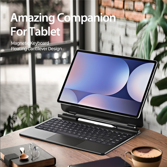 Etui z klawiaturą Bluetooth do Samsung Galaxy Tab S10 Ultra / S9 Ultra / S8 Ultra Dux Ducis – czarne