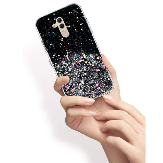 Etui do Huawei Mate 20 Lite, Glittery, czarne