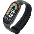 Pasek Silikonowy do Xiaomi Smart Band 10 / 9 / 8, Kamuflaż zielony