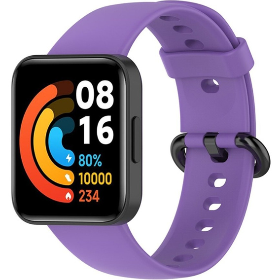 Pasek Silikonowy do Xiaomi Redmi Watch 2 Lite, Fioletowy