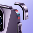 Etui do iPhone 14 Pro, Magnetic Dual Glass, fioletowe