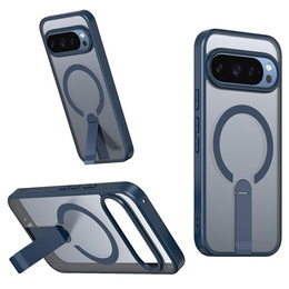 Etui do Google Pixel 10 Pro XL, Fusion Hybrid, do MagSafe, z podstawką, niebieskie