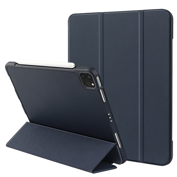 Etui do iPad Pro 11" 2022/2021 (4/3 gen.), Smartcase z miejscem na rysik, granatowe