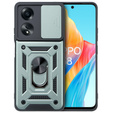 Etui pancerne do Oppo A58 4G, CamShield Slide, zielone