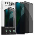 2x Szkło Prywatyzujące do iPhone 17 Pro / 17 / 16 Pro, ERBORD Anti-Spy Hartowane