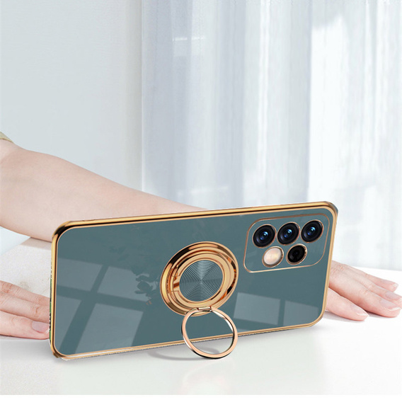 Etui do Samsung Galaxy A13 4G, Electro Ring, szare