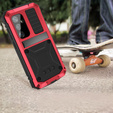 Etui pancerne do Samsung Galaxy S25+ Plus, R-JUST, czerwone