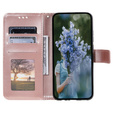 Etui z klapką do Xiaomi Redmi Note 12 4G, Mandala, różowe rose gold