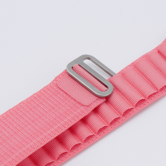 Pasek Nylonowy do Apple Watch 1/2/3/4/5/6/7/8/9/10/11/SE Ultra 1/2/3 42/44/45/46/49mm, Różowy