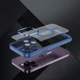 Etui do iPhone 14 Pro, ERBORD Impact Guard, do MagSafe, niebieskie