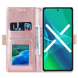 Etui z klapką do Samsung Galaxy S20 FE/5G, Wallet Pocket Zipper Lace, różowe