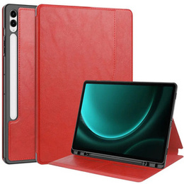 Etui do Samsung Galaxy Tab S9 FE+ Plus, Smartcase, z miejscem na rysik, Czerwone