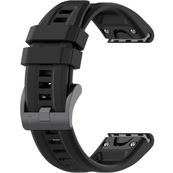 Pasek Silikonowy QuickFit 20mm do Garmin Fenix 5S/6S/7S/ 8 43mm, Czarny