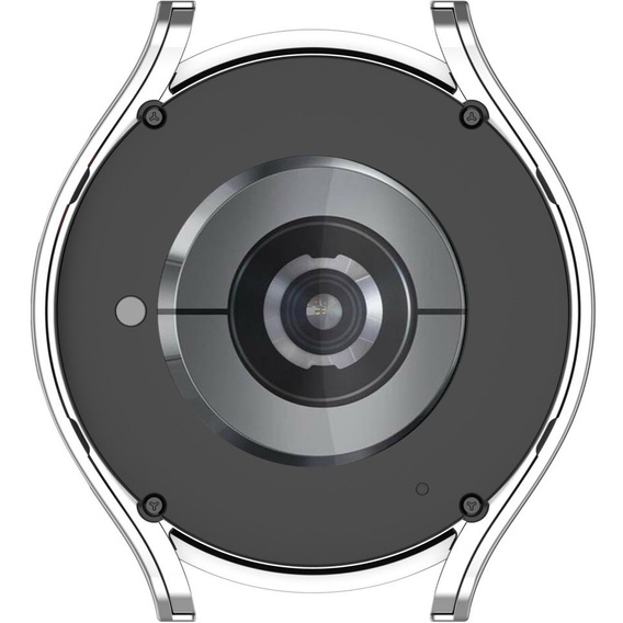 2w1 Etui + Szkło Hartowane do Samsung Galaxy Watch 6 44mm, Srebrne