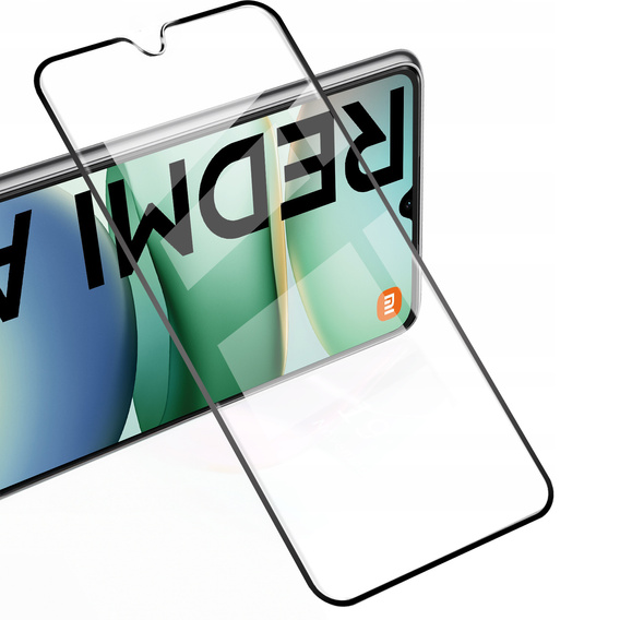 2x Szkło Hartowane do Xiaomi Redmi A5, ERBORD 3D pełne, szybka na cały ekran