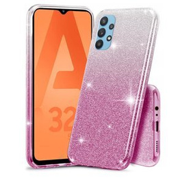 Etui Glitter Case do Samsung Galaxy A32 5G, Silver/Pink