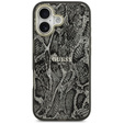 Etui GUESS do iPhone 17, Python Pattern MagSafe, czarne