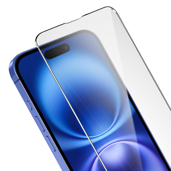 2x Szkło Hartowane do iPhone 16, ERBORD 9H Hard Glass, szybka