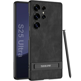 Etui do Samsung Galaxy S25 Ultra GKK – ultra cienkie, twarde, matowe, z podstawką – czarne