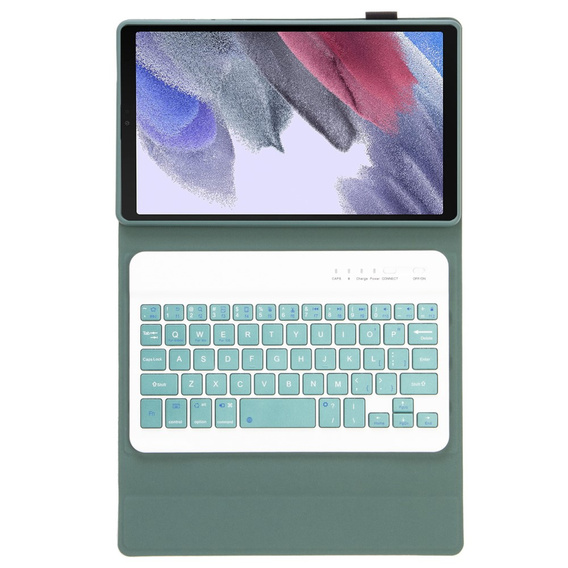 Etui z klawiaturą do Samsung Galaxy Tab A7 Lite 8.7 T220 / 225, zielone