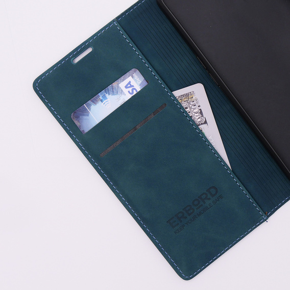 Etui do Oppo A78 5G, ERBORD Vintage portfel z klapką, niebieskie