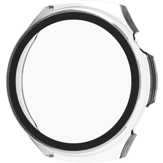 2w1 Etui + Szkło Hartowane do Huawei Watch 4 Pro, Przezroczyste, Bezbarwne