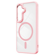 Etui do MagSafe do Samsung Galaxy S24, Hybrid Case, różowe