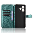 Etui z klapką do Oppo A5 Pro 5G, Wallet Rhombus, zielone