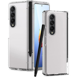 Etui ze szkłem do Samsung Galaxy Z Fold 4 5G, Rubberized Case, Transparent