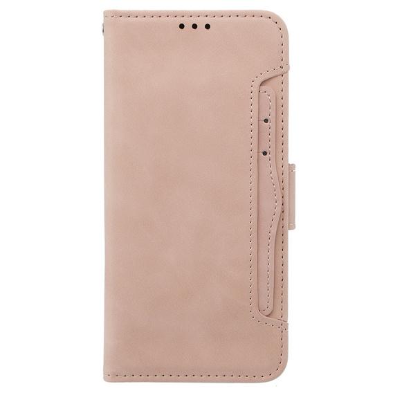 Etui z klapką do Oppo A58 4G, Card Slot, różowe