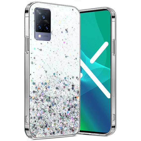 Etui do Vivo V21 5G, Glittery, przezroczyste