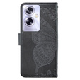 Etui z klapką do Oppo A79 5G, Butterfly, czarne