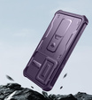 Etui pancerne do Samsung Galaxy S24 FE, Dexnor Full Body (Two Frames), fioletowe