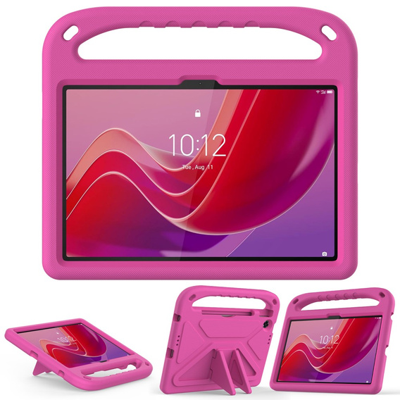 Etui dla dzieci do Lenovo Tab 10.1" TB311FU, dziecięce z uchwytem, różowe