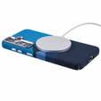 Etui do Samsung S25+ Plus, Carbon Fiber MagSafe, niebieskie / granatowe