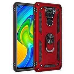 Etui pancerne do Xiaomi Redmi Note 9, Nox Case Ring, czerwone