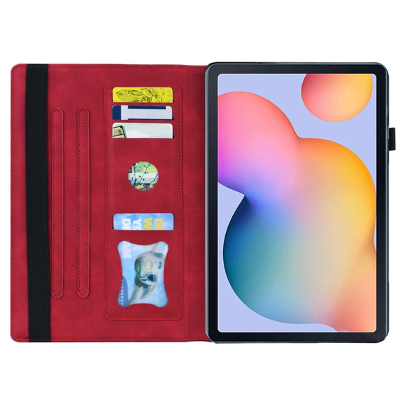 Etui do Samsung Galaxy Tab S6 Lite 10.4" 2020/2022/2024, Classic, z miejscem na rysik, czerwone