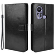 Etui z klapką do Infinix Hot 11s, Crazy Horse Wallet, czarne