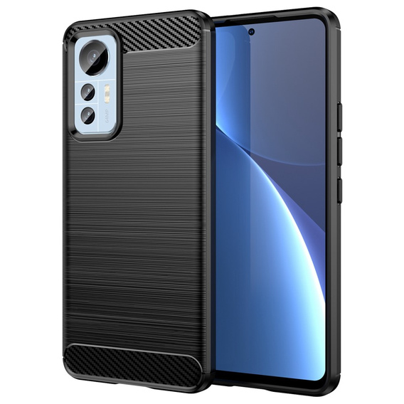 Etui do Xiaomi 12 Lite, Karbon, czarne