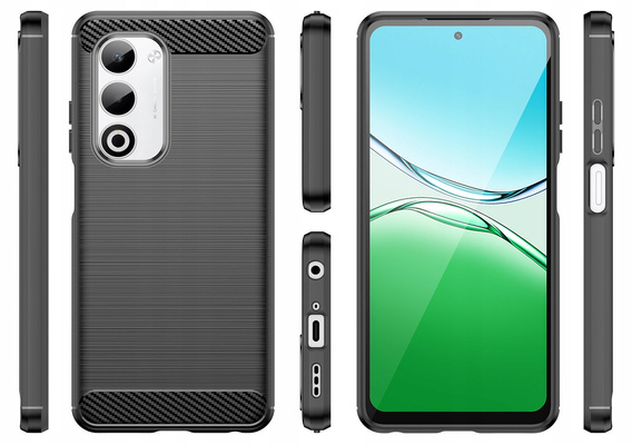 Etui do Oppo A5 5G / A5m, Carbon, czarne