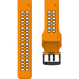 Silikonowy Pasek Two-Rows do Garmin Fenix 5X/6X/7X/3 HR - Orange/Black