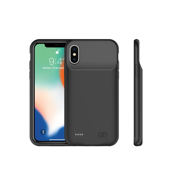 Etui z Baterią 5200mAh do iPhone X / XS, czarne