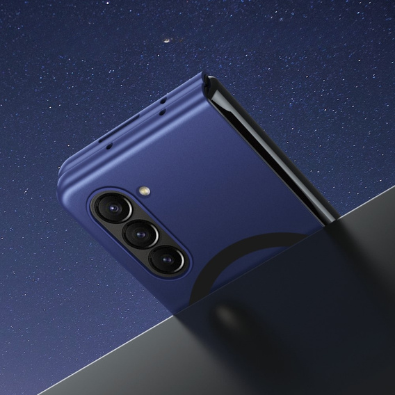 Etui Skin-touch do Samsung Galaxy Z Fold5 5G, MagSafe, niebieskie