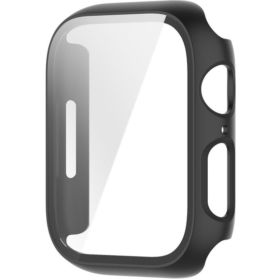 2w1 Etui + Szkło Hartowane do Apple Watch 7/8/9 41MM, Czarne